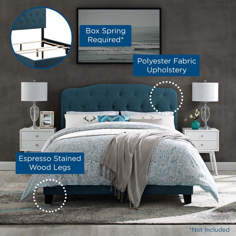 Modway - Amelia Queen Upholstered Fabric Bed image number 5