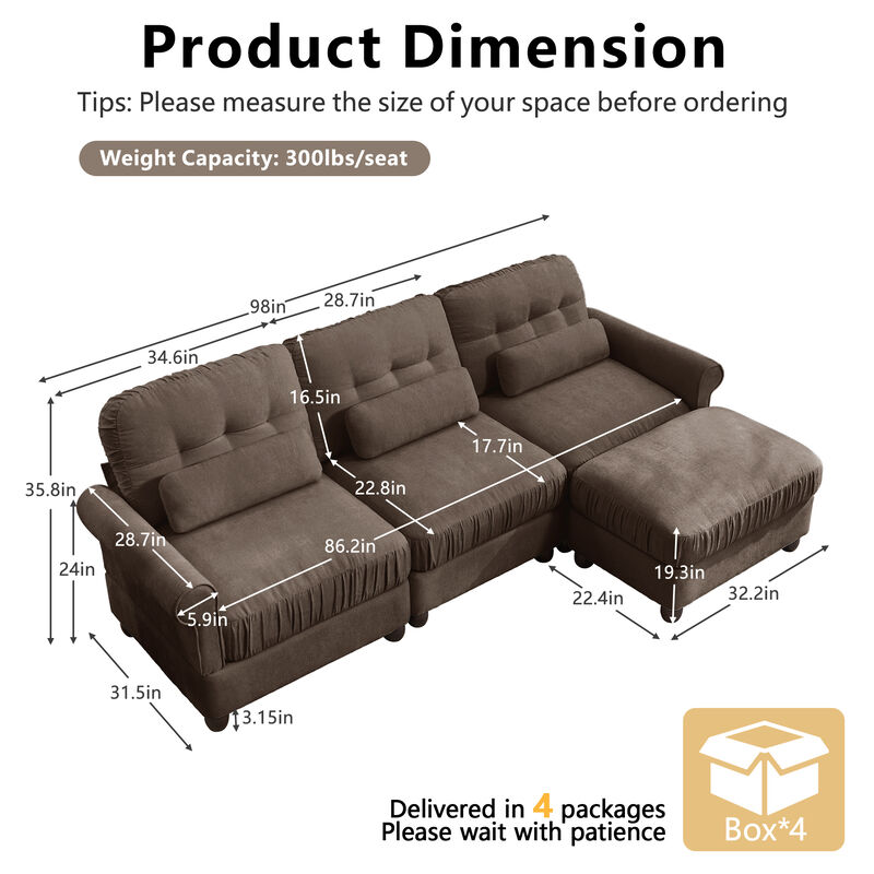 Katjem L‑Shape Modular Sectional Sofa image number 9