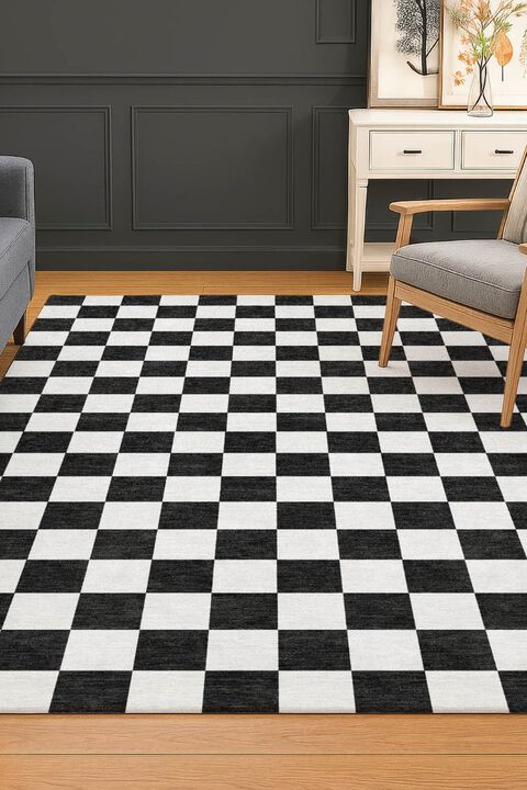 The Reserve TR7 Black 9' x 12' Rug