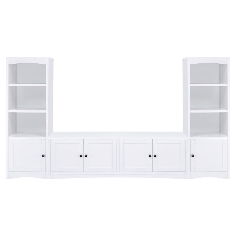 Coaster Co. of America Laughlin 4-door Engineered Wood 78-inch TV Stand White
