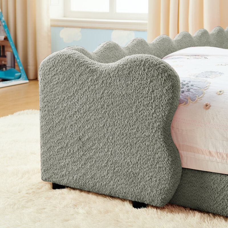 Ganwan Cute Dinosaur-Shaped Kids Bed Frame image number 5