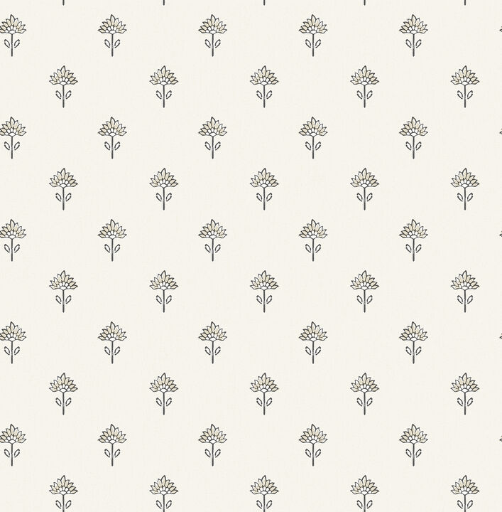 Surdiva Ivory Floral Fan Wallpaper