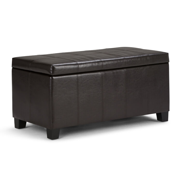 Simpli Home Dover Storage Ottoman Bench