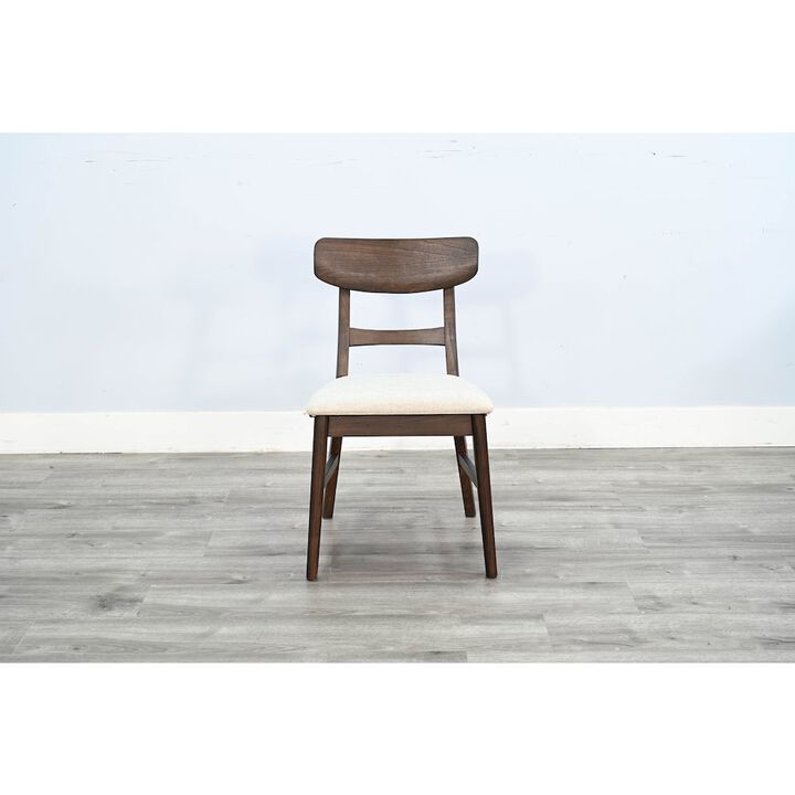 Sunny Designs Dining Chair, Cushion Seat (Set of 2), Walnut