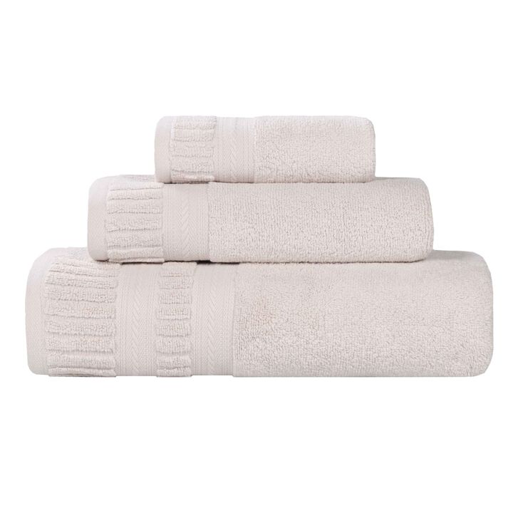 Zero Twist Cotton Towel Set Medium Weight Quick Dry Bath Towels