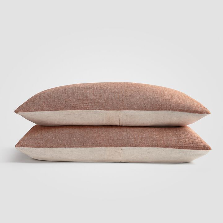 Crinkled Linen Sham Set