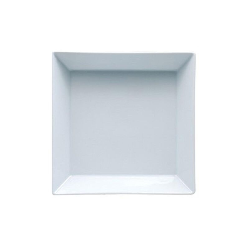 Merid 8.5" x 8.5" x h:1.75" 37 oz. Square White Porcelain Bowl (Set of 2) image number 1