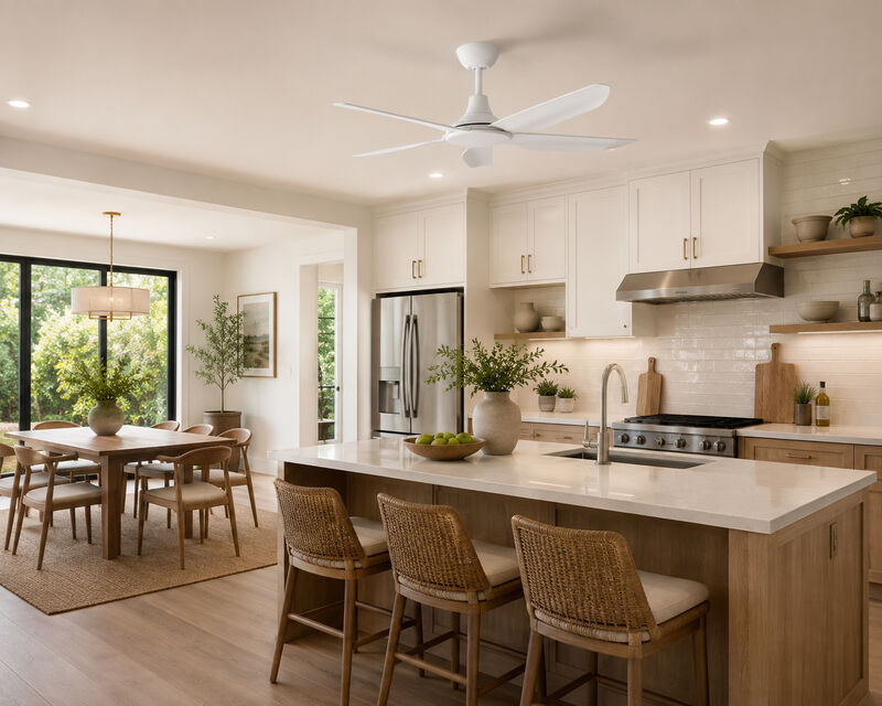 ENLIGHT 56" Smart DC Ceiling Fan, IP66 Outdoor/Coastal Rated, Matter Smart Home Integration, 5 Blades image number 4
