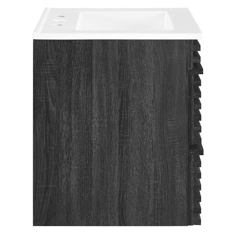 Render 24" Wall-Mount Bathroom Vanity image number 4