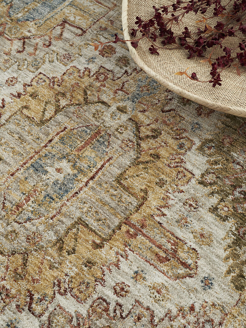 Sahar SHR01 Ivory/Multicolor 7'10" x 10'4" Rug