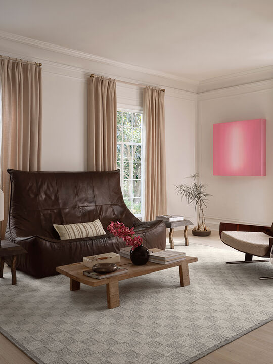 Knox KNX01 Ivory/Sky 2'6"x9'9" Runner Rug