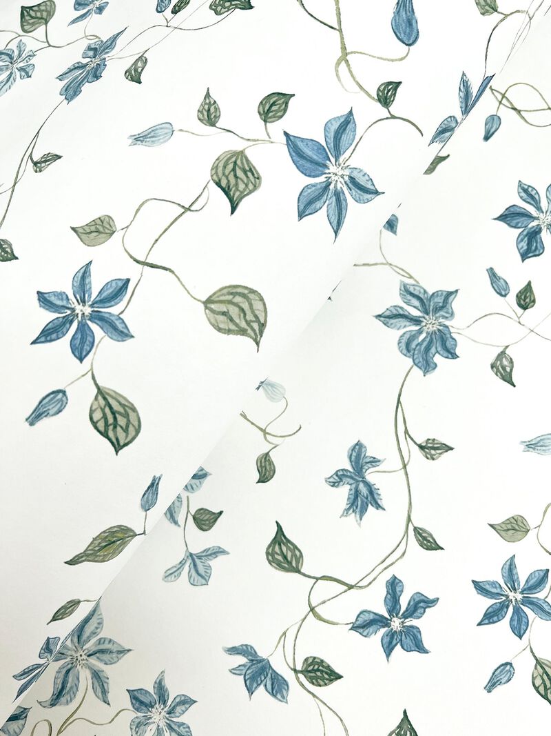 Betsy Blue Heather Floral Trail Wallpaper (Double Roll) image number 7