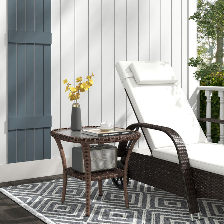 Hivvago Hand-Woven Outdoor Coffee Table
