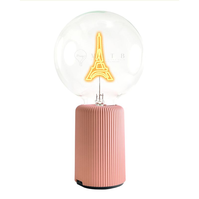 Bulb EIFFEL TOWER Amber with Base Table Lamp PORTABLE Pop image number 0