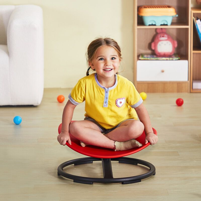 Kids Swivel Chair 220 LBS Capacity Sensory Spinning Seat with Base image number 1