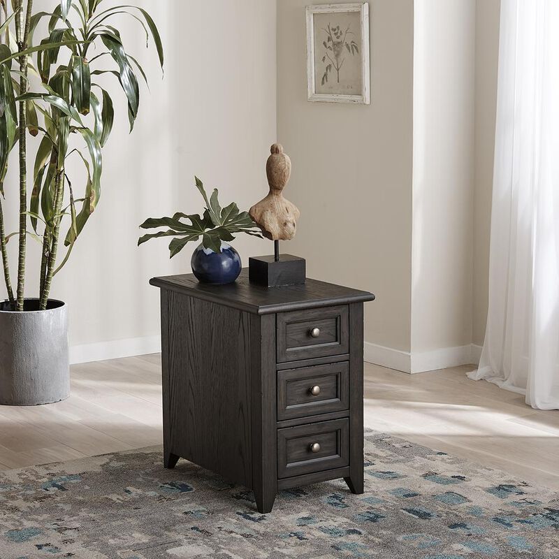 Liberty Furniture Mill Creek Chair Side Table in Peppercorn image number 6