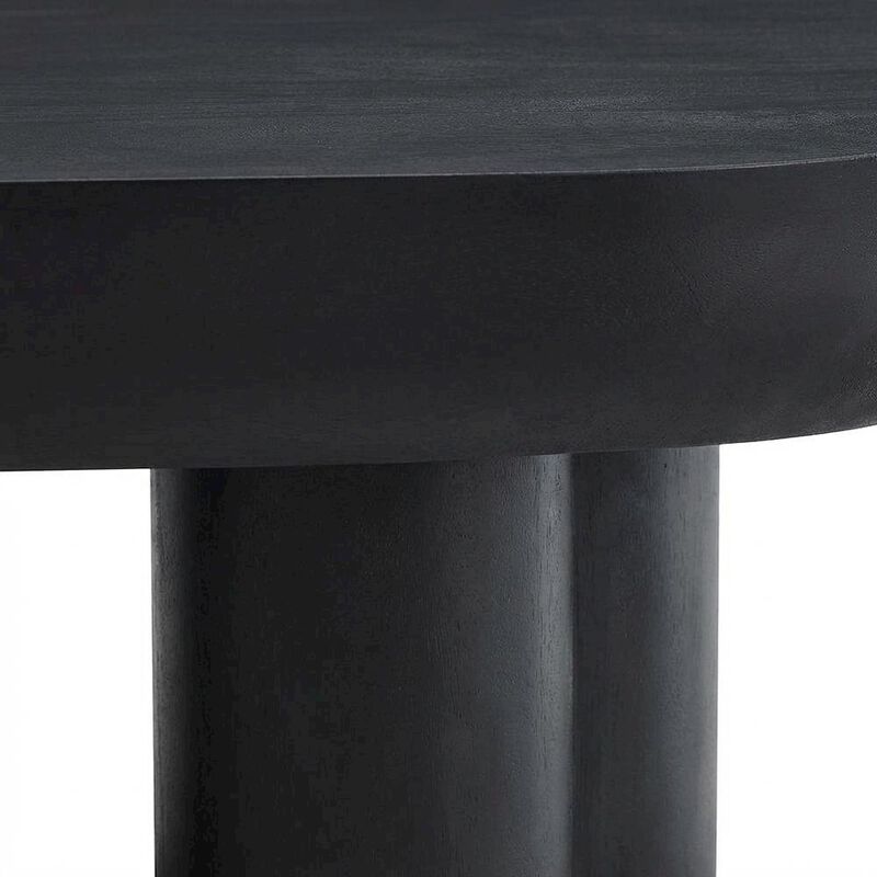 Oval Concrete Coffee Table with Modern Design and Sturdy Surface image number 6