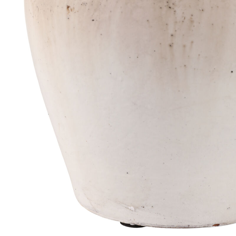 11x10" Textured Terracotta 2-handle Vase,ivry/brwn image number 4