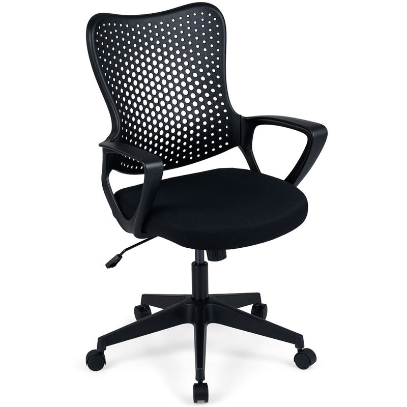Adjustable Height Office Desk Chair with Breathable Butterfly Back Design image number 0