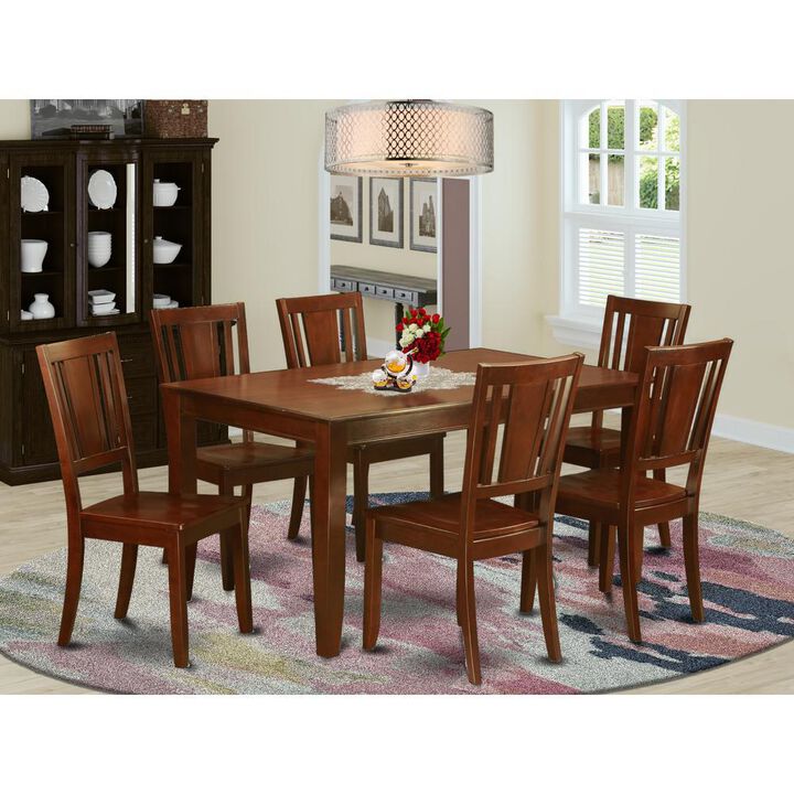 7 Pc Dining room set for 6-Kitchen Table and 6 Kitchen Chairs