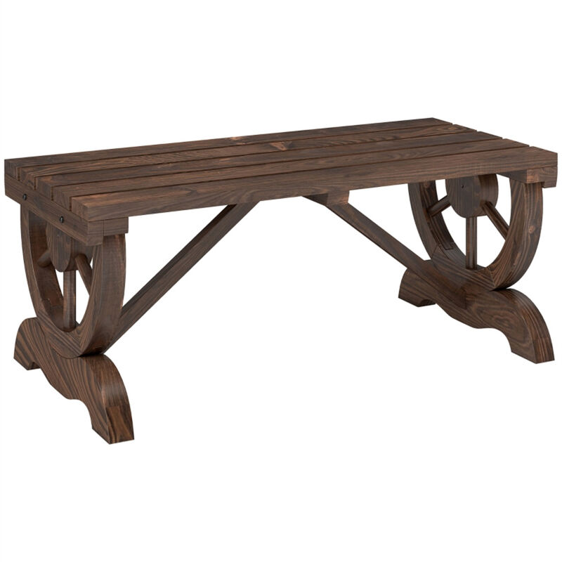 Outdoor Garden Bench with Sturdy Frame for Patio, Yard, or Balcony image number 0