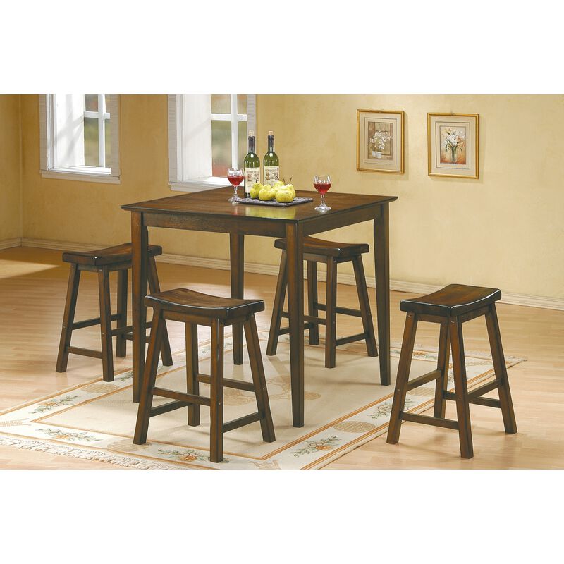 Streamdale 29'' Saddle Seat Bar Stools, 2-Pack (Cherry Finish) image number 3