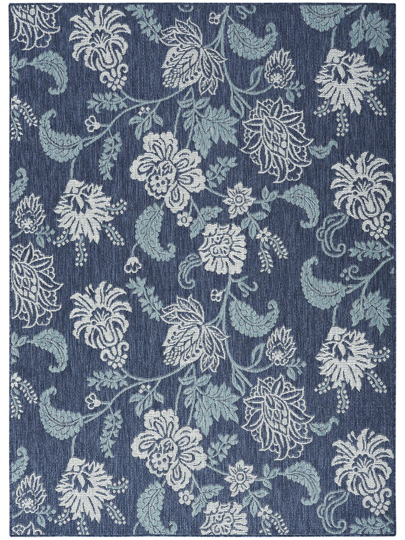 Garden Oasis GOA03 Navy 6' x 9' Rug