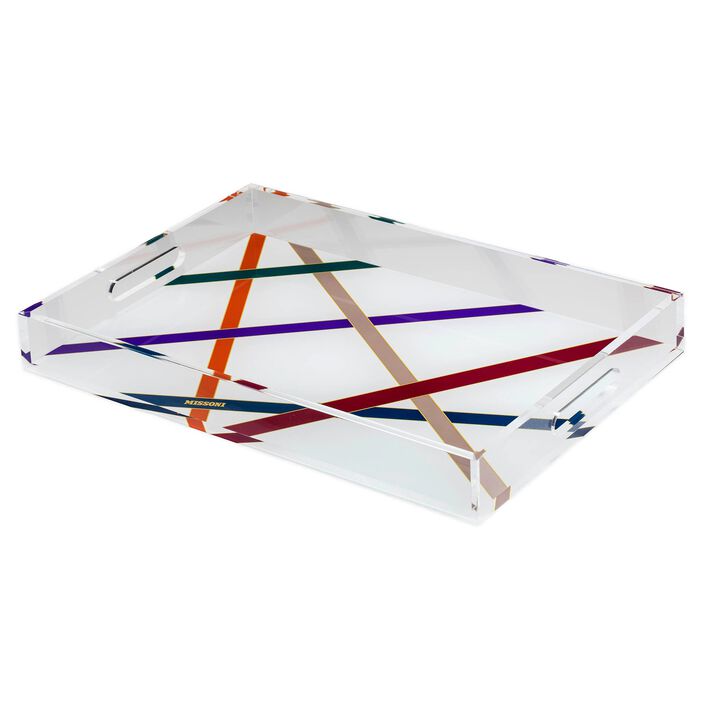 Large Tray NASTRI MULTICOLOR, L 17.72" &times; W 11.81"