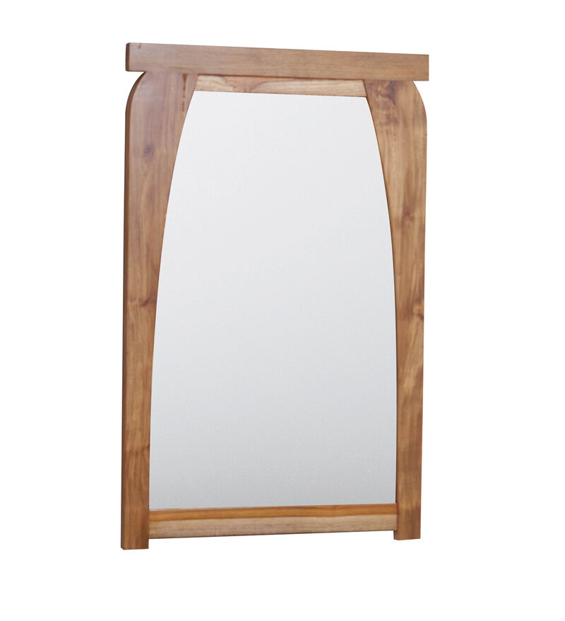 EcoDecors&reg; Tranquility&reg; 24" x 35" Teak Wood Wall Mirror in EarthyTeak Finish