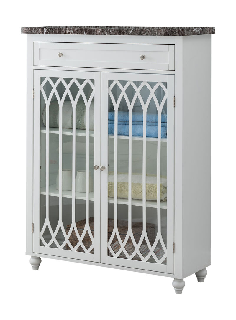 Kings Brand Furniture – Newberry Free Standing Bathroom Storage Cabinet, White