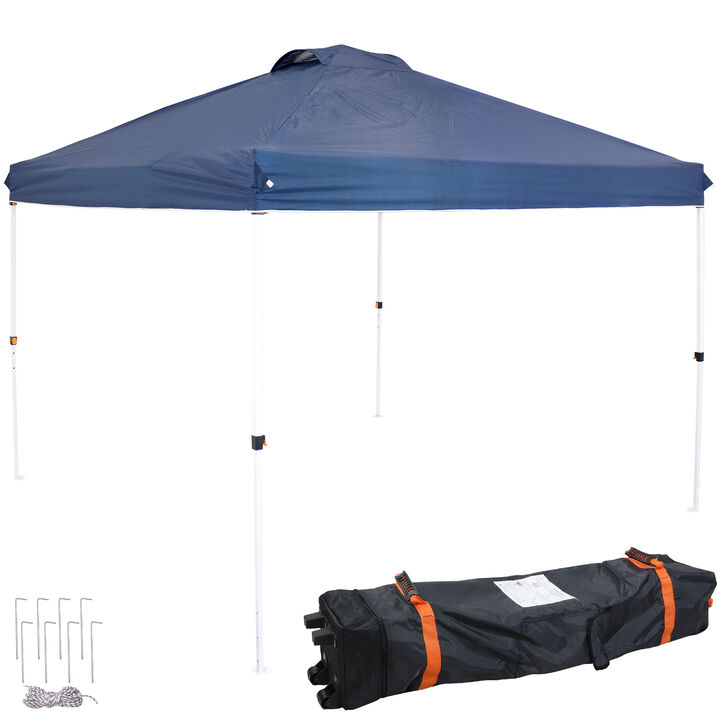 Sunnydaze Premium Pop-Up Canopy with Rolling Bag - 12 ft x 12 ft