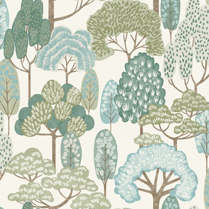 Little Dreamers Trees Motive Beige Wallpaper GDLD2103
