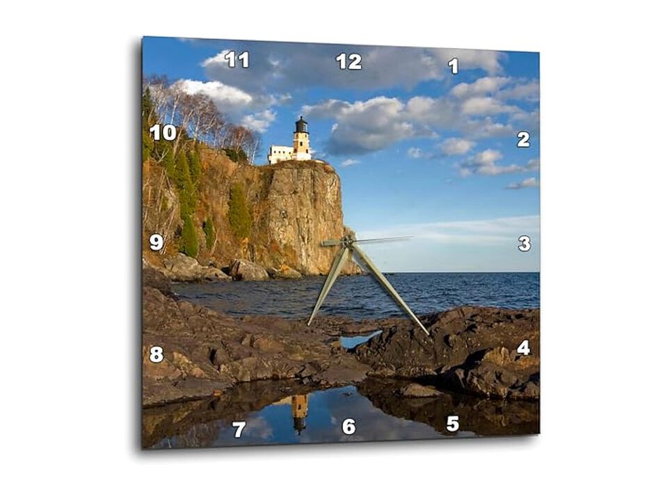 Minnesota Split Rock Lighthouse Lake Wall Clock 10 Inch Home Decor