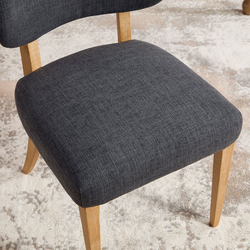 Envelor Linen Pillow-Back Dining Chair, Set of 2 image number 3