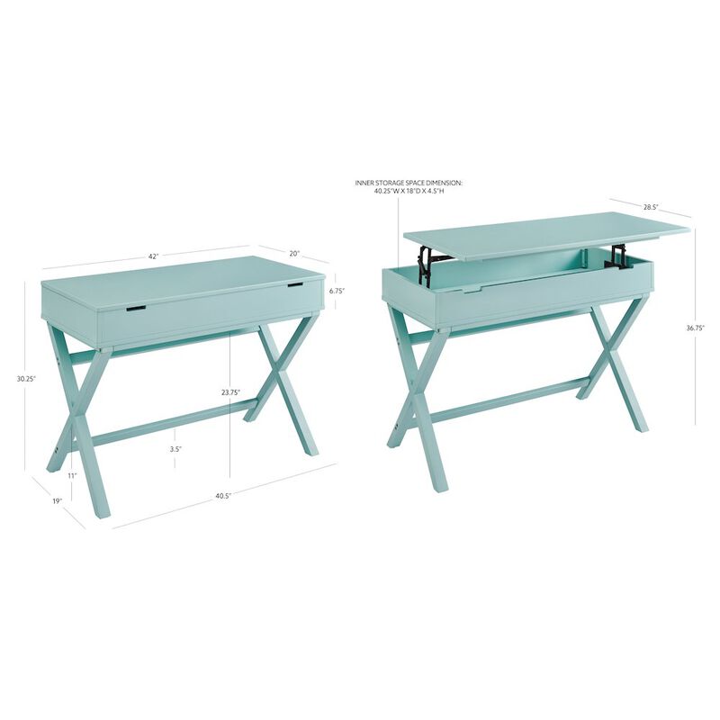 Linon Peggy Lift Top Desk image number 9