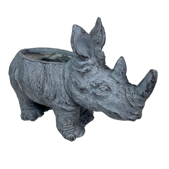 Grey Rhino MGO Planter - 18.5" - Weather-Resistant Magnesium - Indoor/Outdoor