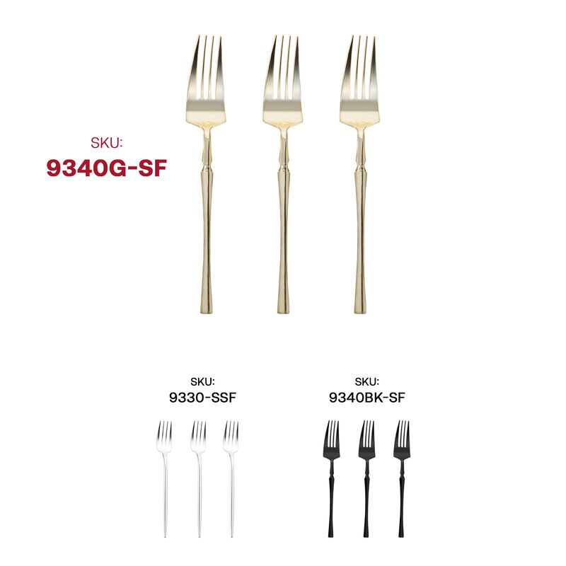 Solid Gold Moderno Plastic Dinner Forks (240 Forks) image number 6