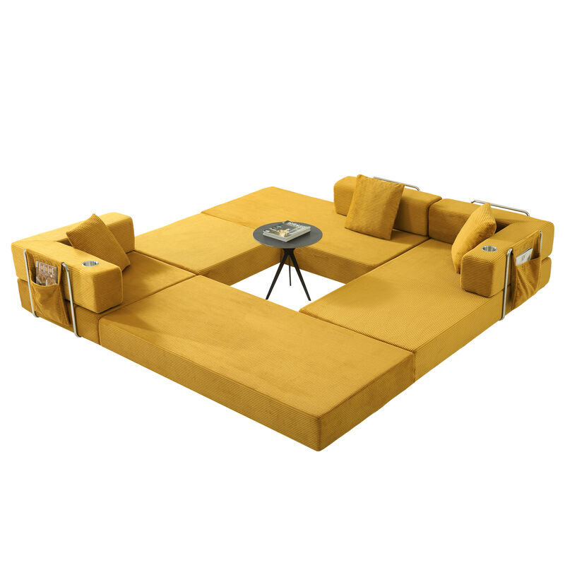 Mernri 108'' Modular Sectional Sleeper Sofa image number 8