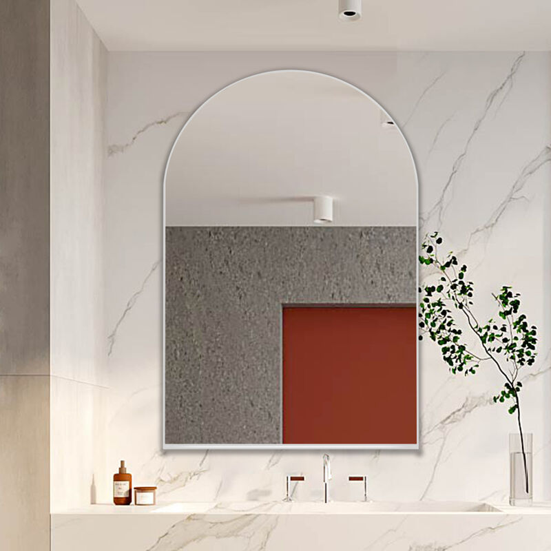 ELEMENT ACE Arched Recessed Medicine Cabinet with Mirror and Adjustable Shelves for Modern Bathroom Storage Solutions image number 5
