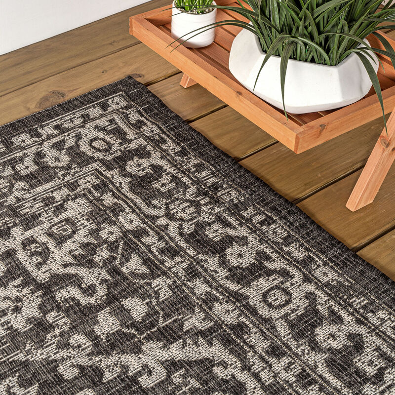 Malta Bohemian Medallion Textured Weave Area Rug