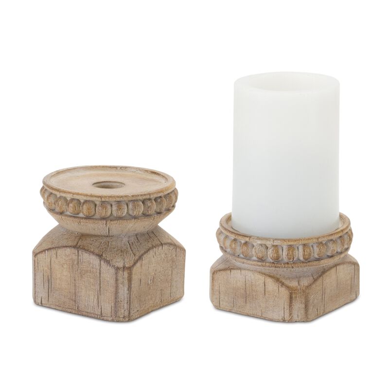 Set of 4 Candle Holders for Elegant Home D&eacute;cor and Lighting