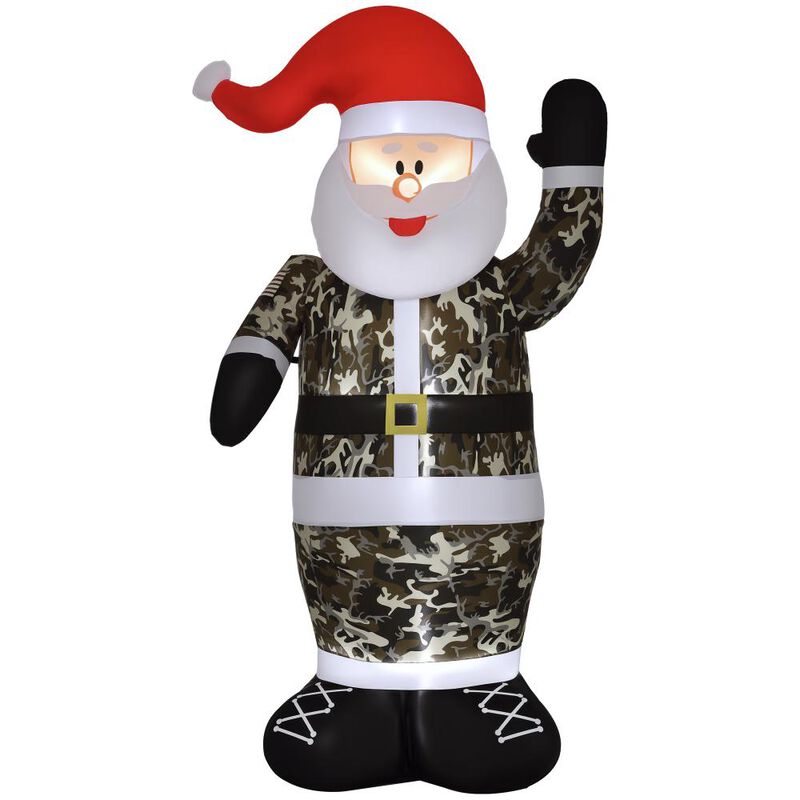BreeBe 8 ft Christmas Inflatable Santa Claus with LED Lights image number 0