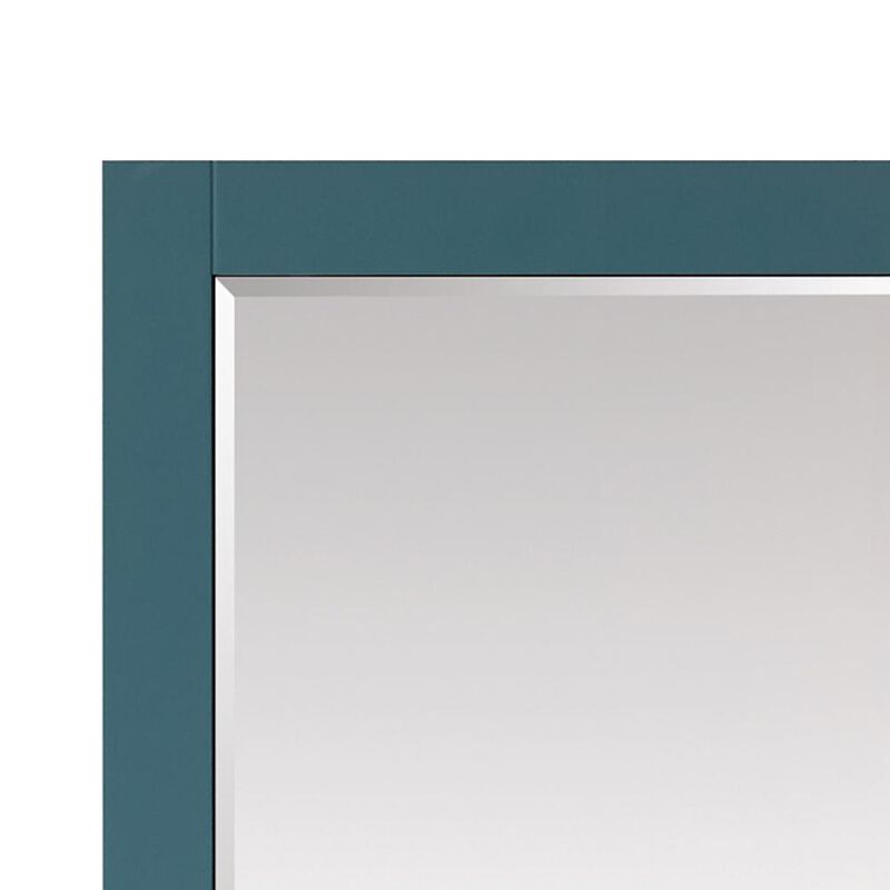 Altair 24 Rectangular Bathroom Wood Framed Wall Mirror in Royal Green