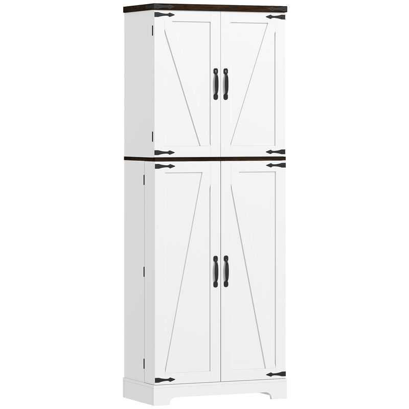 Hivvago Freestanding Kitchen Pantry Cabinet with Sensor LED image number 0