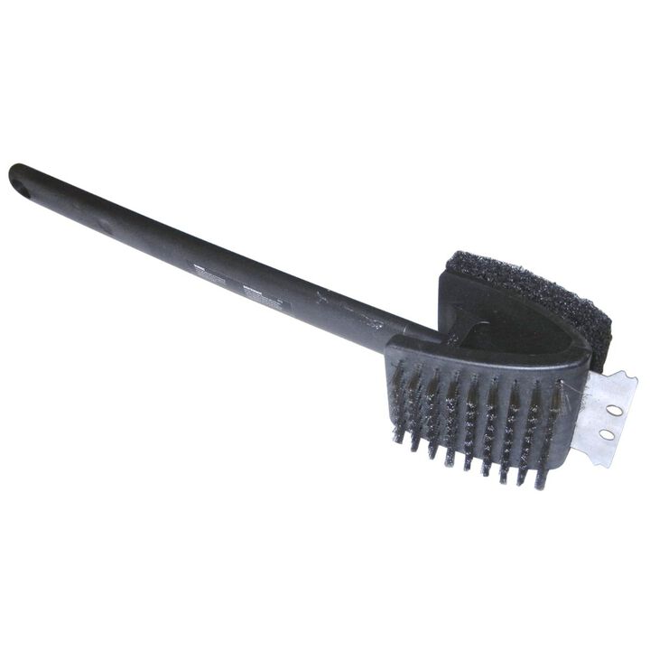 17.25" Black and Silver Grid Brush with Heads