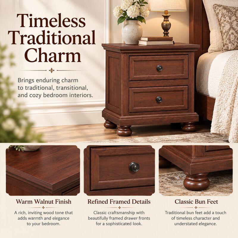 Caldrivique 2-Drawer Nightstand image number 4