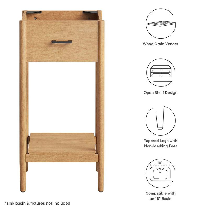 Zaire 18" Bathroom Vanity Cabinet (Sink Basin Not Included) image number 1