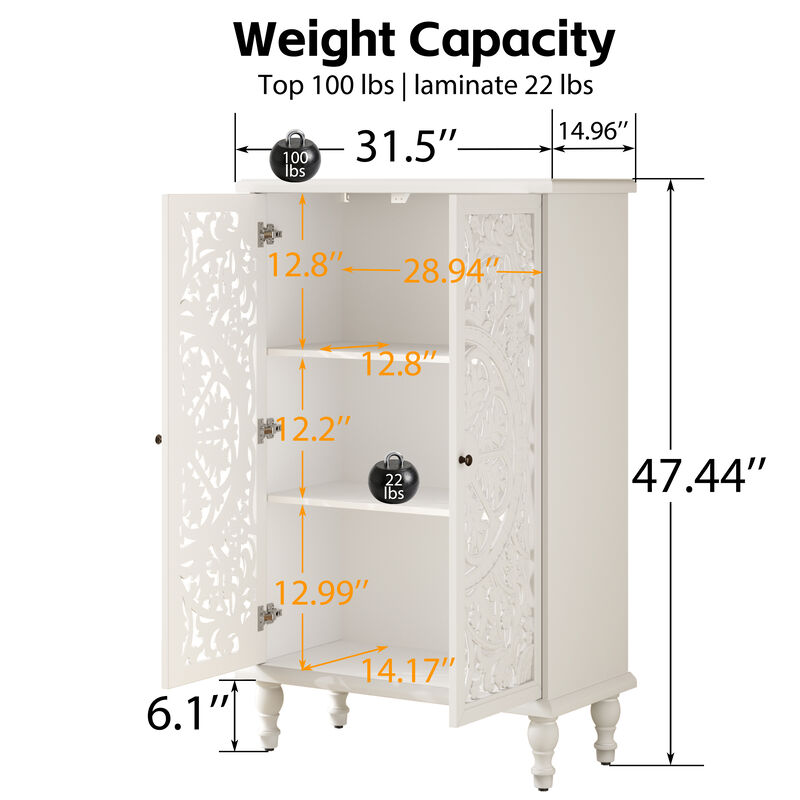 Zuggo 47" Tall Accent Cabinet image number 3