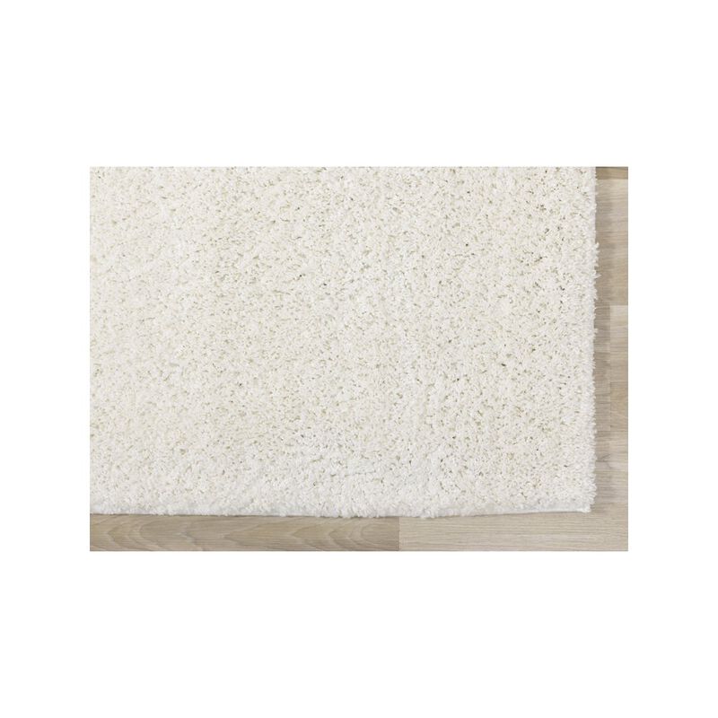 Novelle Home Palmer Soft White Neutral Shag Rug, 6'7 x 9'6 image number 5