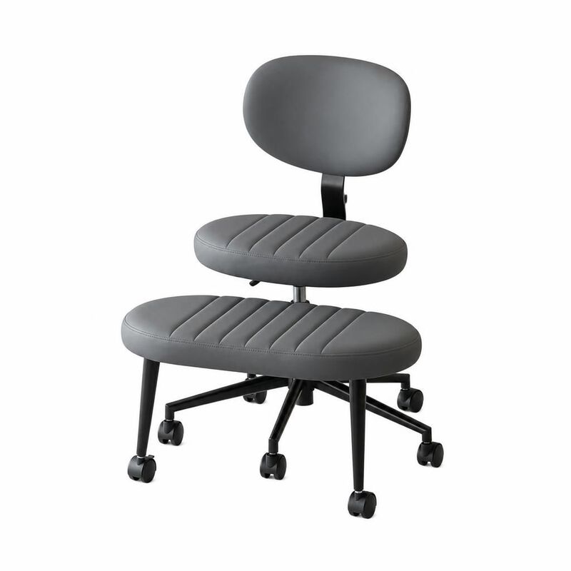 GOODSILO Ergonomic Multi-Position Cross Legged Office Chair, Swivel Rolling Meditation Fidget Chair with Back Support for Home Office image number 0